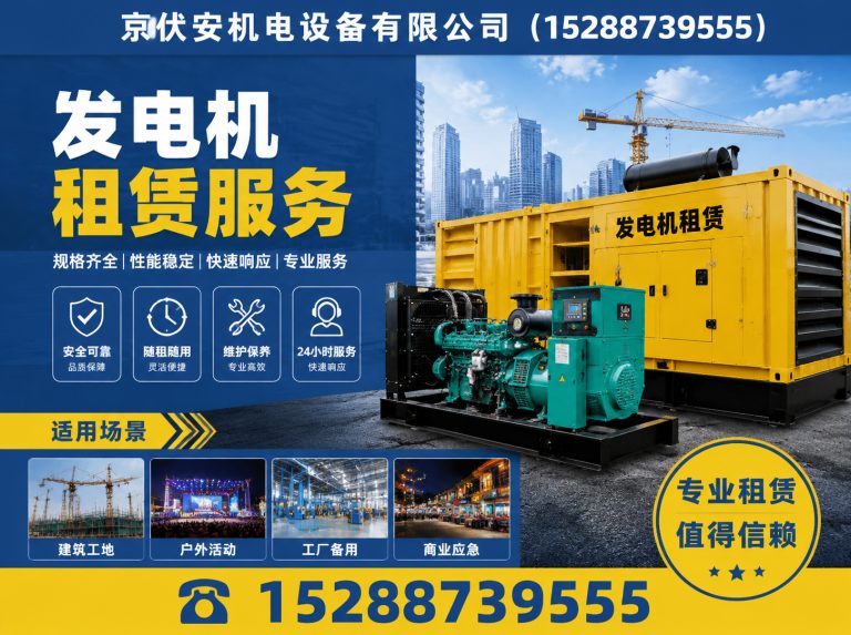 昌江发电机出租展示图